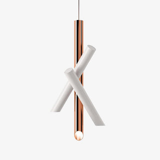 Solara Lampe suspendue tubes aluminium minimaliste