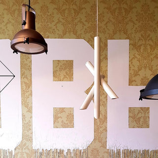 Solara Lampe suspendue tubes aluminium minimaliste