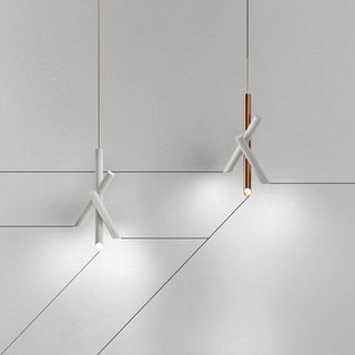 Solara Lampe suspendue tubes aluminium minimaliste