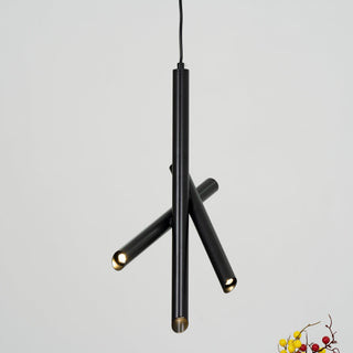 Solara Lampe suspendue tubes aluminium minimaliste