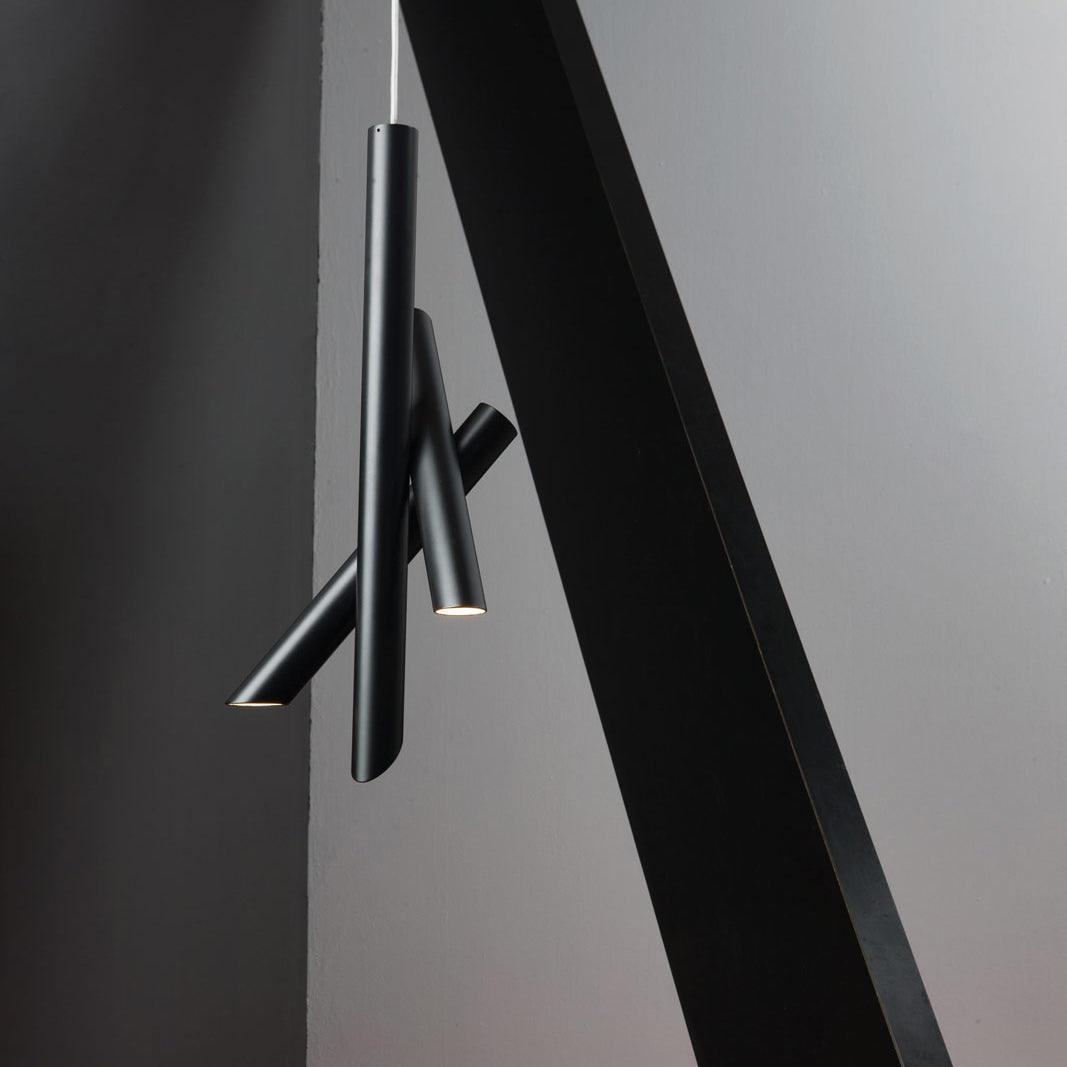 Sorenelle Lampe suspendue tubes aluminium minimaliste
