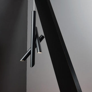 Solara Lampe suspendue tubes aluminium minimaliste