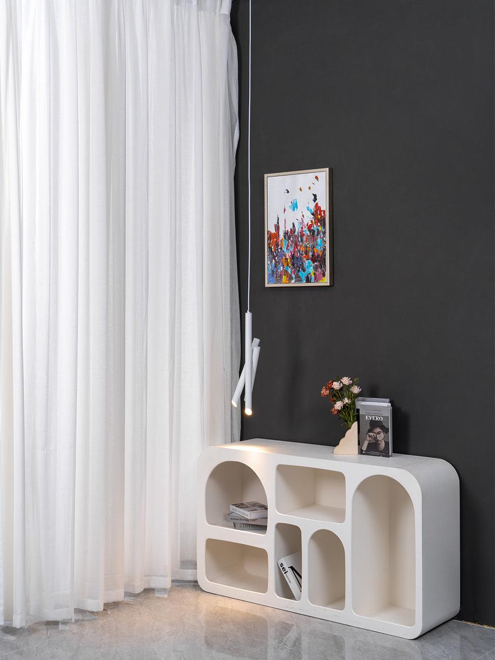 Sorenelle Lampe suspendue tubes aluminium minimaliste