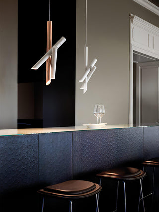Solara Lampe suspendue tubes aluminium minimaliste