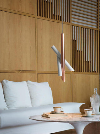 Solara Lampe suspendue tubes aluminium minimaliste