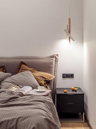 Solara Lampe suspendue tubes aluminium minimaliste