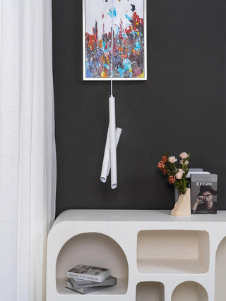 Solara Lampe suspendue tubes aluminium minimaliste