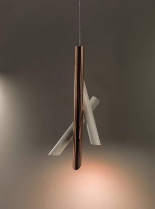 Solara Lampe suspendue tubes aluminium minimaliste