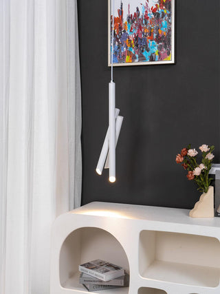 Solara Lampe suspendue tubes aluminium minimaliste