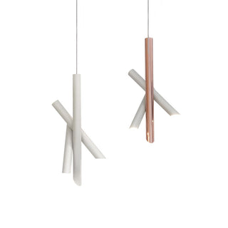 Solara Lampe suspendue tubes aluminium minimaliste