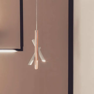 Solara Lampe suspendue tubes aluminium minimaliste