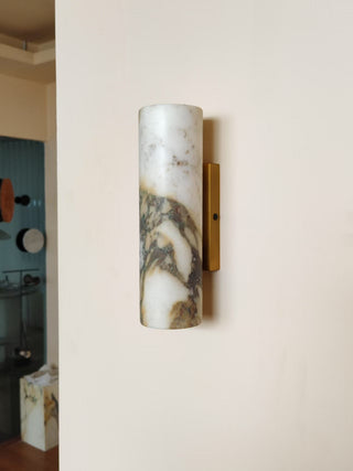 Tubular Applique Murale Marbre Métal Minimaliste Moderne