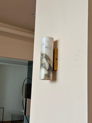 Tubular Applique Murale Marbre Métal Minimaliste Moderne