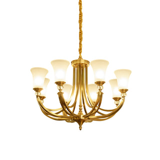 Ordoran Lustre Laiton Verre Industriel Vintage