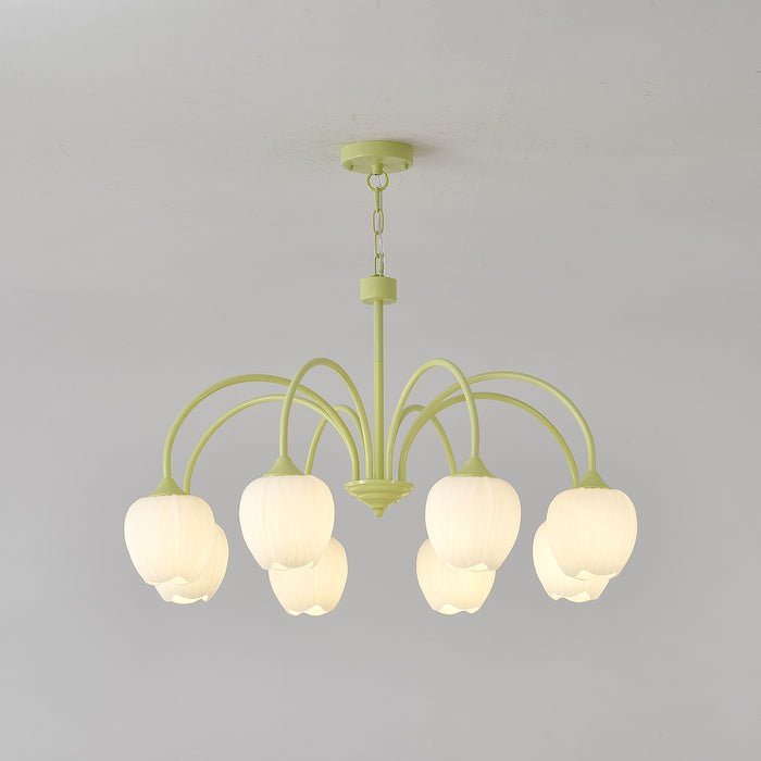 Dareya Lustre Tulipe en Verre Matcha