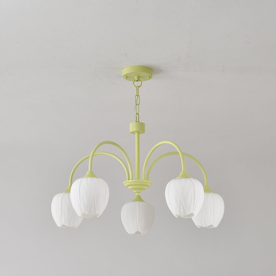Dareya Lustre Tulipe en Verre Matcha
