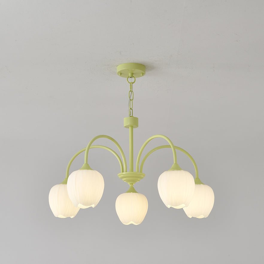 Dareya Lustre Tulipe en Verre Matcha