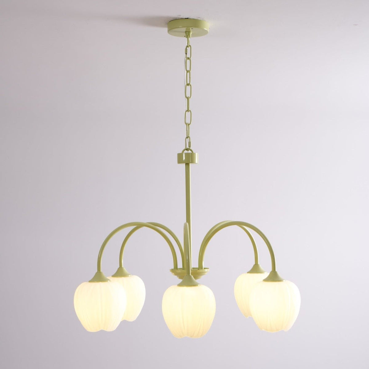 Dareya Lustre Tulipe en Verre Matcha
