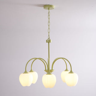Lustra Lustre Tulipe en Verre Matcha