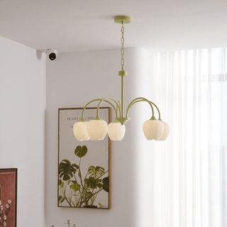 Lustra Lustre Tulipe en Verre Matcha