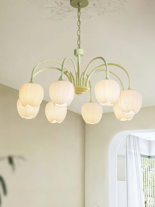 Lustra Lustre Tulipe en Verre Matcha