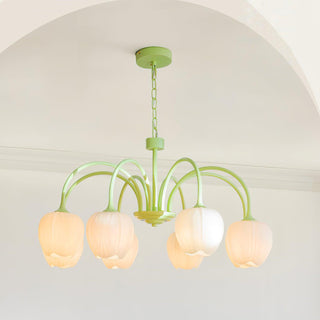 Tulip Lustres Rafraîchissants en Verre