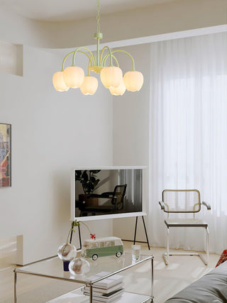 Lustra Lustre Tulipe en Verre Matcha
