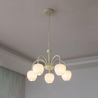 Lustra Lustre Tulipe en Verre Matcha