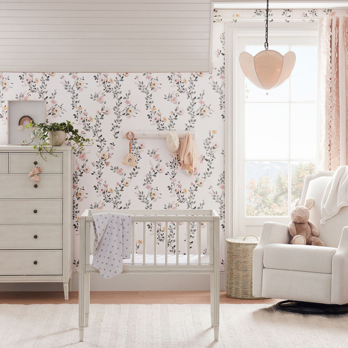 Cimararae Suspension Métal Tissu Scoop Vintage