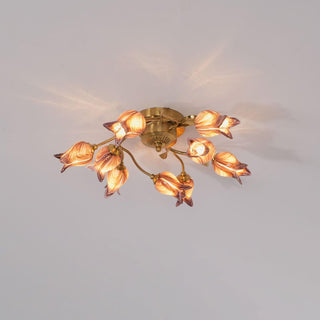 Vathaos Plafonnier en Verre Naturel