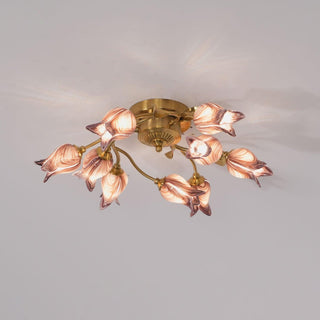 Vathaos Plafonnier en Verre Naturel