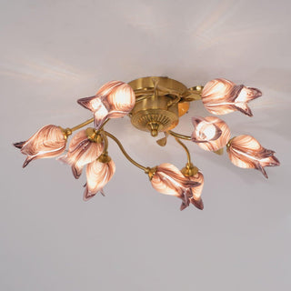 Vathaos Plafonnier en Verre Naturel