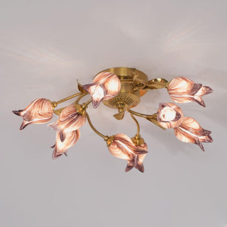 Vathaos Plafonnier en Verre Naturel