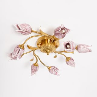 Vathaos Plafonnier en Verre Naturel