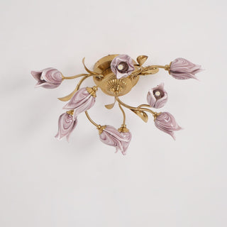 Vathaos Plafonnier en Verre Naturel