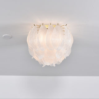 Aurora Plafonnier Murano Pétale Soufflé-Main Verre Applique Plafond