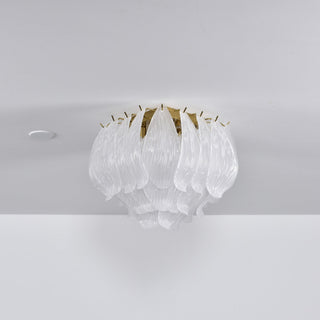 Aurora Plafonnier Murano Pétale Soufflé-Main Verre Applique Plafond