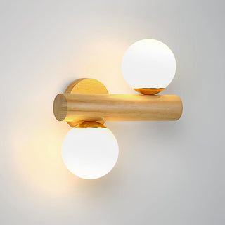 Vexorise Lampe Murale en Bois Scandinave