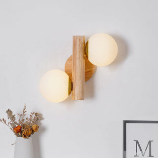 Vexorise Lampe Murale en Bois Scandinave