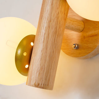 Vexorise Lampe Murale en Bois Scandinave
