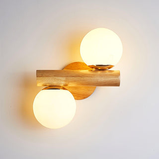 Vexorise Lampe Murale en Bois Scandinave