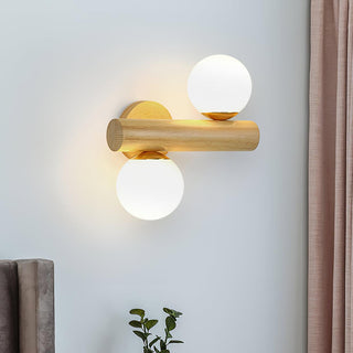 Vexorise Lampe Murale en Bois Scandinave