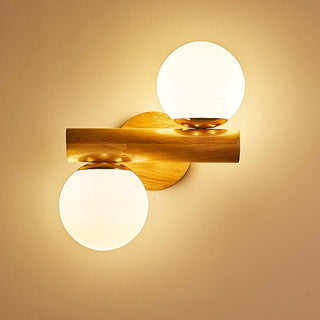 Vexorise Lampe Murale en Bois Scandinave