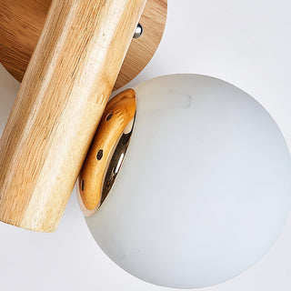 Vexorise Lampe Murale en Bois Scandinave