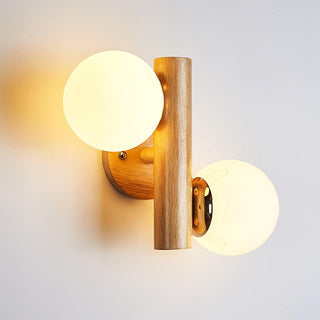 Vexorise Lampe Murale en Bois Scandinave