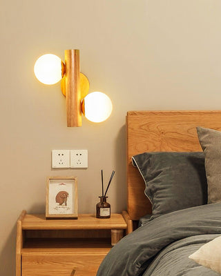 Vexorise Lampe Murale en Bois Scandinave
