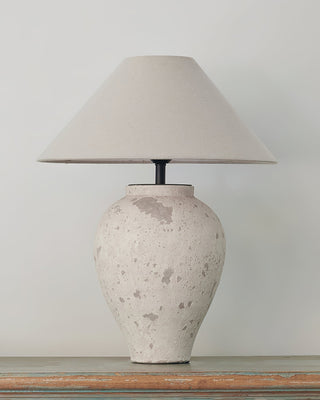Solix Lampe de Table en Céramique Et Tissu
