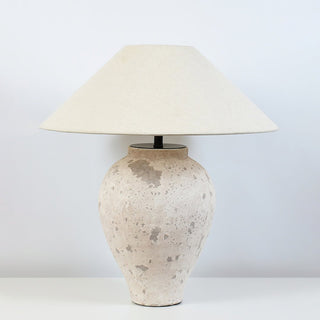Solix Lampe de Table en Céramique Et Tissu