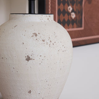 Solix Lampe de Table en Céramique Et Tissu