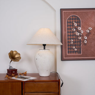 Solix Lampe de Table en Céramique Et Tissu
